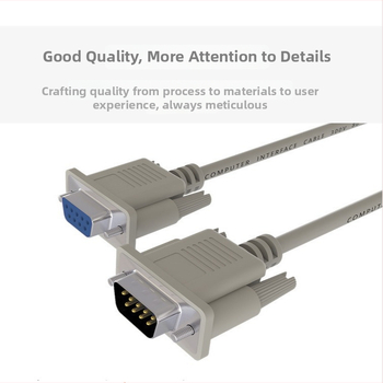 DB9 serijinis kabelis RS-232, COM sąsaja, vyr–moterų jungties, varinis dengtas plienas laidininkas