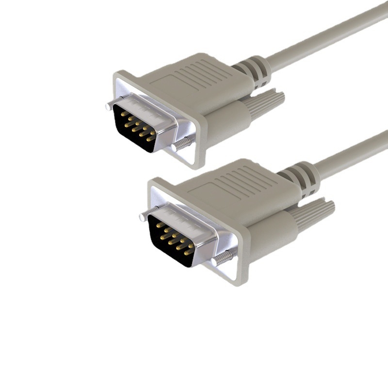 DB9 serijinis kabelis RS-232, COM sąsaja, vyr–moterų jungties, varinis dengtas plienas laidininkas