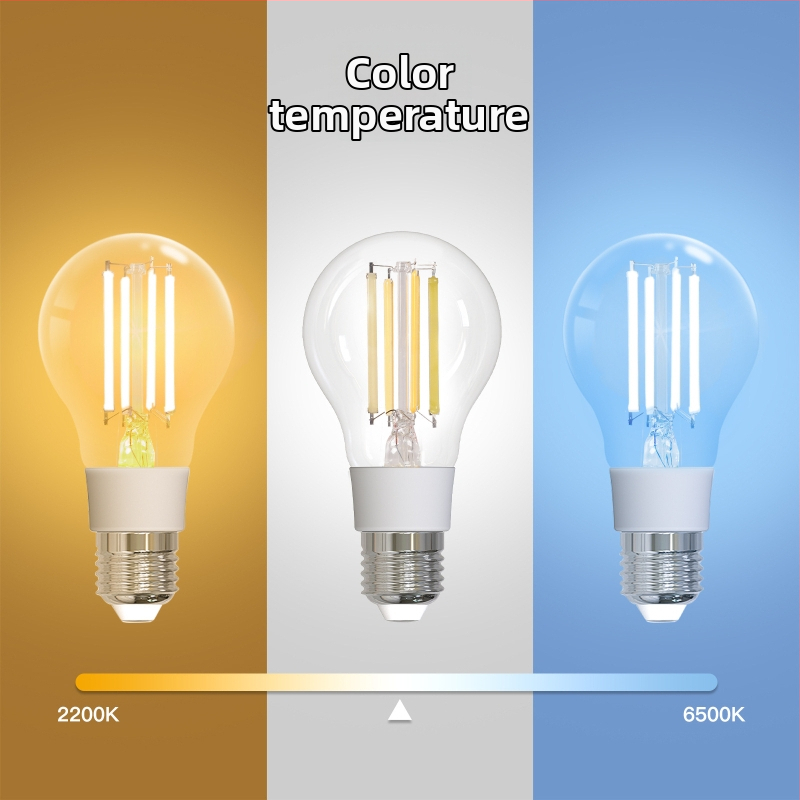 Išmanioji LED lemputė su filamentu, WiFi Tuya, Matter suderinamumas, Alexa balso valdymas ir mobiliosios programėlės nuotolinis valdymas, 806 lm (±10%), PF > 0.7