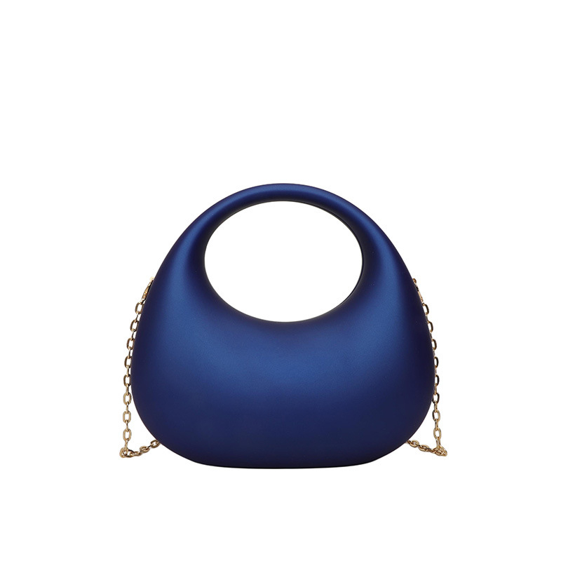 Akril kézitáska félhold alakú, doboz táska stílus, mágneses zárás, belső telefontartó zseb