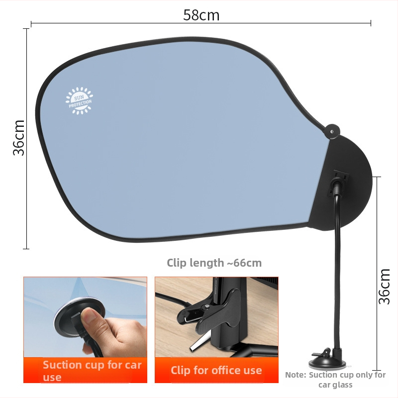 Autoakna päikesekaitsevisir imukuppiga – peegeldusvastane, alumiiniumi foolium