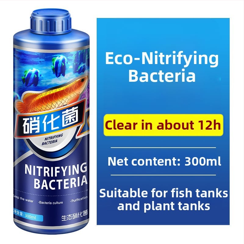 Nitrifikacijų bakterijų skystis akvariumui – vandens kokybės stabilizatorius, akvariumo įranga, prekinis ženklas Crazy aquatic plants