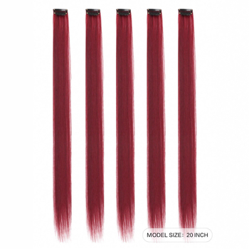 Парче перука, права коса, високотемпературно влакно, механична обработка, за дами