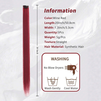 Парче перука, права коса, високотемпературно влакно, механична обработка, за дами