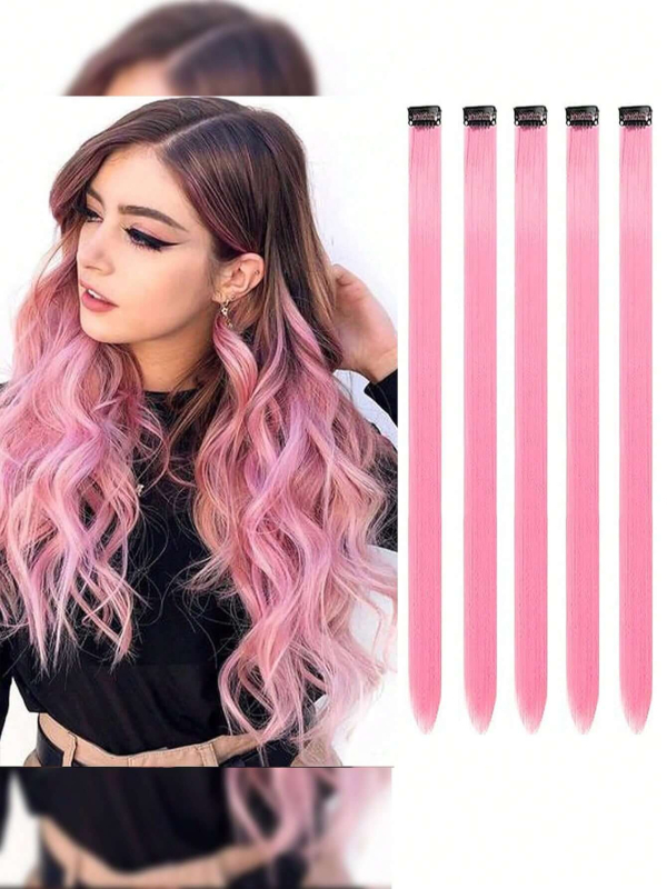 Парче перука, права коса, високотемпературно влакно, механична обработка, за дами