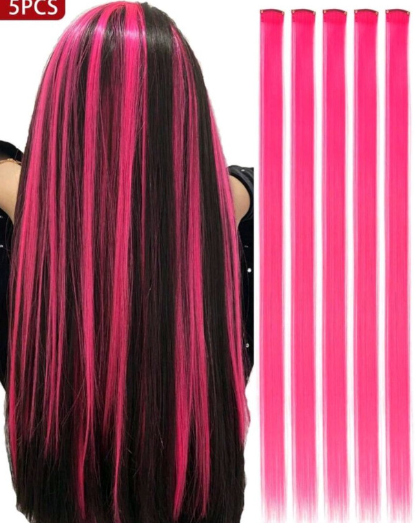 Парче перука, права коса, високотемпературно влакно, механична обработка, за дами