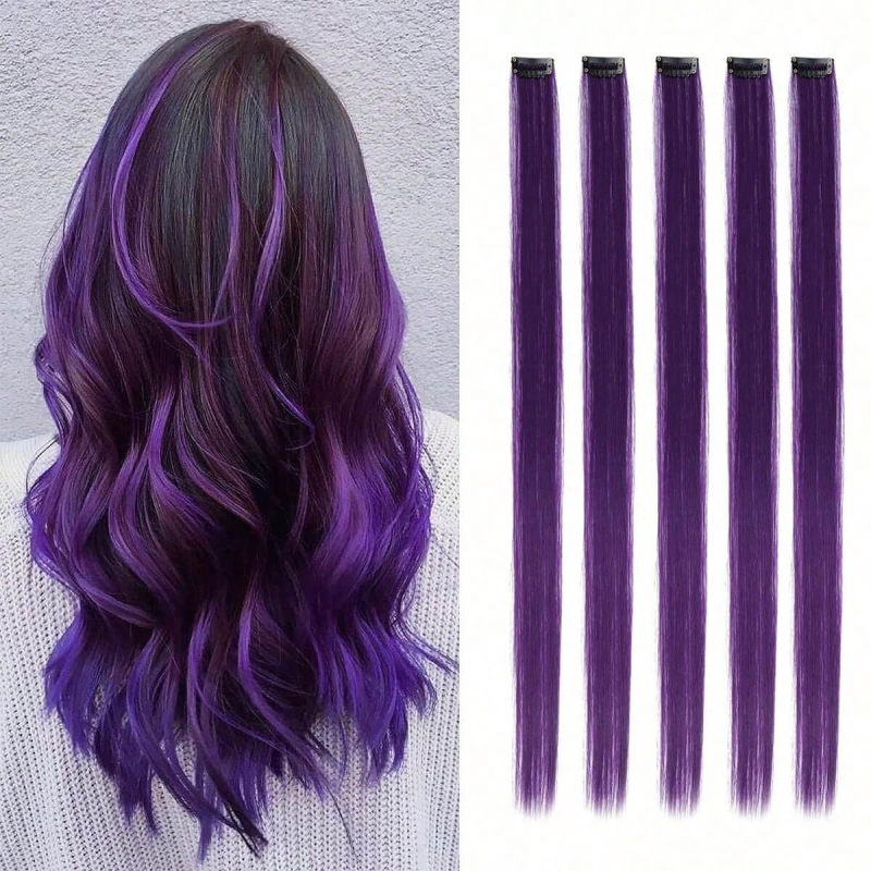 Парче перука, права коса, високотемпературно влакно, механична обработка, за дами