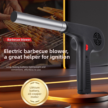 BBQ pūtėjas su įkraunama ličio baterija, belaidis rankinis uždegėjas anglims, lauko naudojimui, 12V