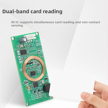 ZY-RFM407 RFID loendur moodul, kahekordne sagedus 125 kHz/13,56 MHz, USB/TTL/RS232 liides, toetab ID/IC/NFC DesFire Sony kaarte, loetav vahemik 2-6 cm, loetmise aeg 0,2 s