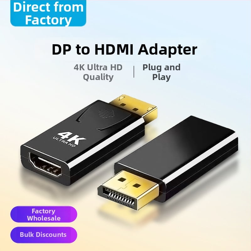 DP į HDMI adapteris — 4K raiška, visų sistemų palaikymas, modelis ZA021