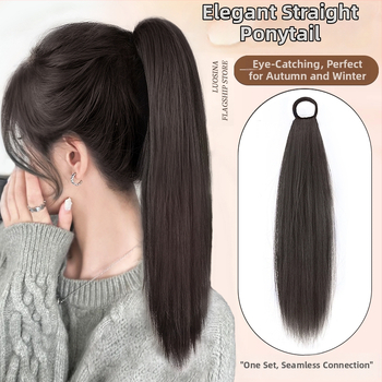 Parūka ar asti, model Hair rope ponytail, materiāls: augstas temperatūras šķiedras, tehnoloģija: mehānisms, piemērota sievietēm