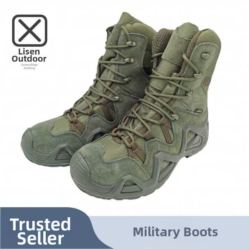 Kariniai taktiniai batai - vandeniui atsparus audinys, vidutinio ir aukšto kulkšnių stiliaus, suaugusiems, vyrams ir moterims, žygiams, stovyklavimui ir savisaugai (Kodas 12121)