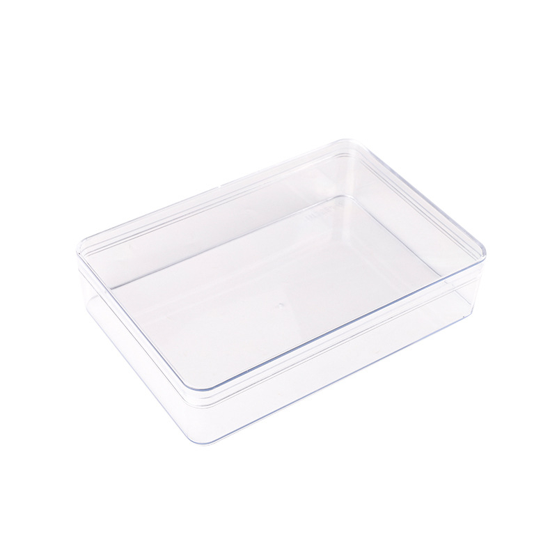 Stačiakampė PS plastiko pakuotės dėžutė su dangčiu, pritaikytas apdorojimas ir logotipo spauda, sienelės storis 1,5 mm