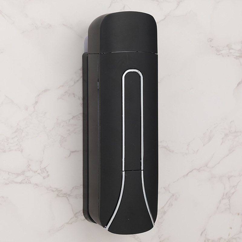 Viešbučio sieninis skysčių dozatorius muilui – rankinis spaudimas, ABS+GPPS, elektroplatingo paviršius purškiamasis, šiuolaikiškas minimalistinis stilius, 235g/470g