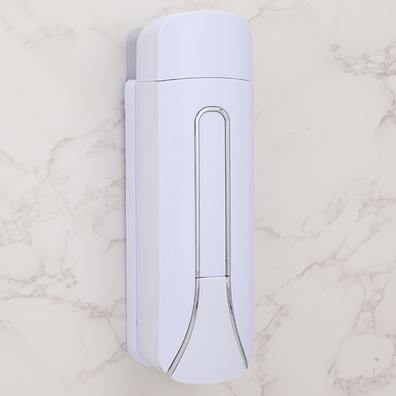 Viešbučio sieninis skysčių dozatorius muilui – rankinis spaudimas, ABS+GPPS, elektroplatingo paviršius purškiamasis, šiuolaikiškas minimalistinis stilius, 235g/470g