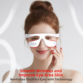 Bei Chengmei – Ured za njegu očiju, prijenosni bežični masažer očiju s toplom kompresijom i crvenim svjetlom, ugrađena baterija 300–500 mAh, IPX0, kućna upotreba