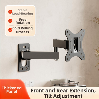 LCD monitoriui skirtas sieninis televizoriaus laikiklis, pasukamas ir išsiskleidžiantis, modelis Wmx012, apkrova 11–15 kg, medžiaga: geležis