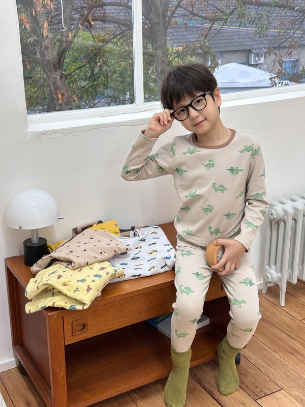 Uniszex gyerekeknek szánt házipizsama, gyapjú fleece anyagból, 95% pamut / 5% elastan, antibakteriális és lélegző, hosszú ujjú, kerek nyakú, 8+ éveseknek, őszi-téli 2025