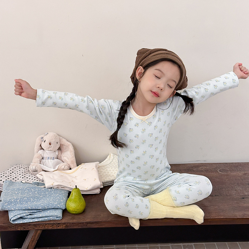 Uniszex gyerekeknek szánt házipizsama, gyapjú fleece anyagból, 95% pamut / 5% elastan, antibakteriális és lélegző, hosszú ujjú, kerek nyakú, 8+ éveseknek, őszi-téli 2025