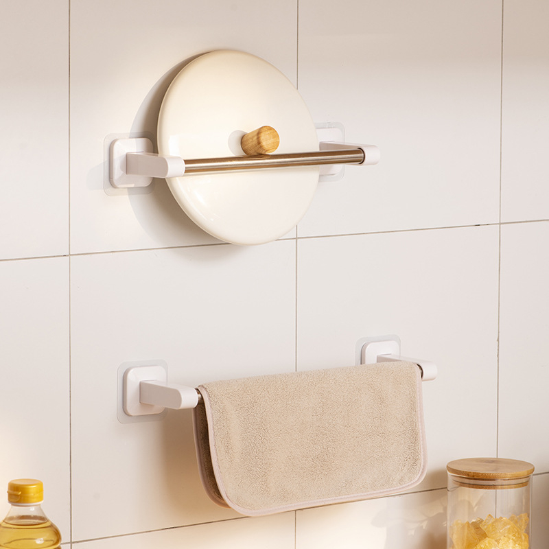 Be gręžimo virtuvės ritinių laikiklis ir folijos laikiklis, iš nerūdijančio plieno, elektroplakavimo paviršius, horizontalus vamzdis, šiuolaikinis minimalistinis stilius