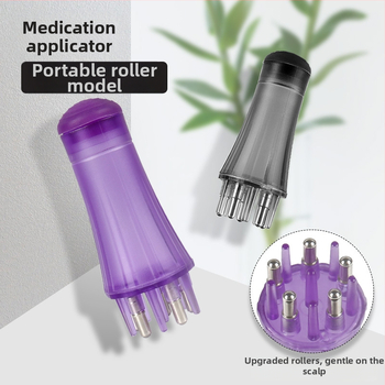 Skalpui skysto šukė su kamuoliukų masažu, CY-555, 23 g