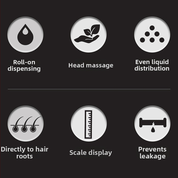 Skalpui skysto šukė su kamuoliukų masažu, CY-555, 23 g