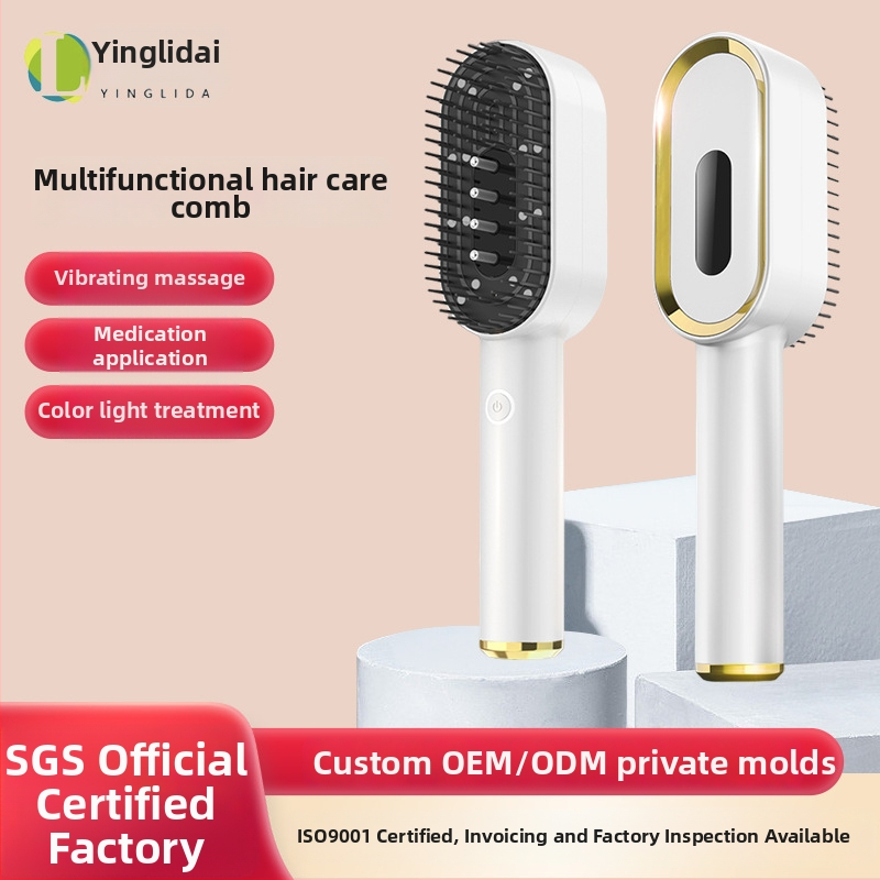 Daugiafunkcinis masažo šepetėlis galvos odos priežiūrai, modelis H6, 4 režimai, išleistas 2024 m.