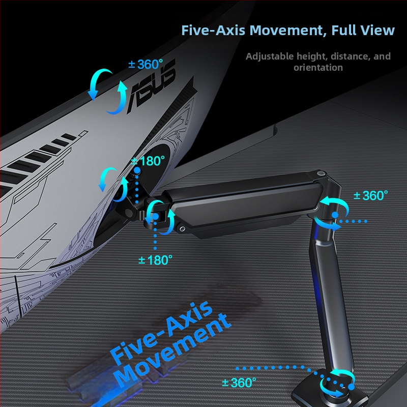 F80 VESA monitora rokturis ar cantilever dizainu, mehāniska vadība, līdz 15 kg slodze, sienas uzstādīšana iespējama