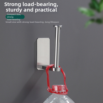 Nerūdijančio plieno 304 laikiklis tualetiniam popieriui, sieninis, lipnus, kvadratinis dizainas, Yong Qi