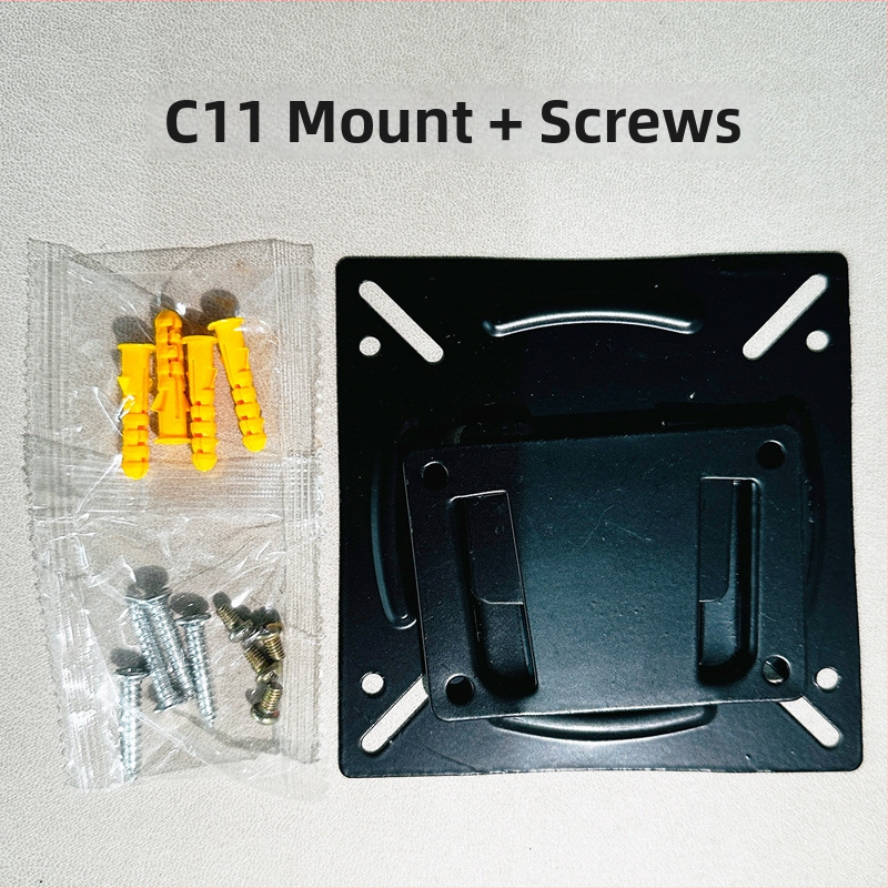 LCD monitoriaus sieninis laikiklis, modelis C11, apkrova 11–15 kg, geležinis laikiklis, užrakinimo anga