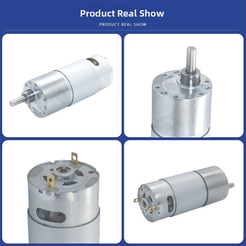 Mikro reduktorius variklis 37GB555/545, 12-24V DC, 3-20W, 3-1500 rpm, 0,2-5 Nm