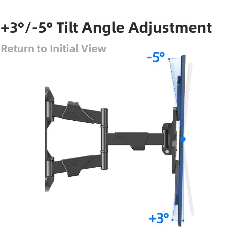 Televizora sienas stiprinājums ar teleskopisku rotāciju NB757-L400 (Maks. slodze 15 kg, Mehāniska vadība, Dzelzs stiprinājums, Sienas uzstādīšana)