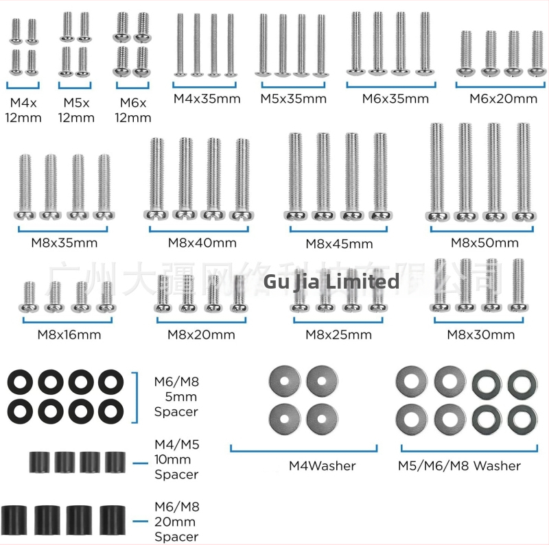 TV tvirtinimo varžtų rinkinys M568, mechaninis valdymas, licencijuotas privatus prekės ženklas