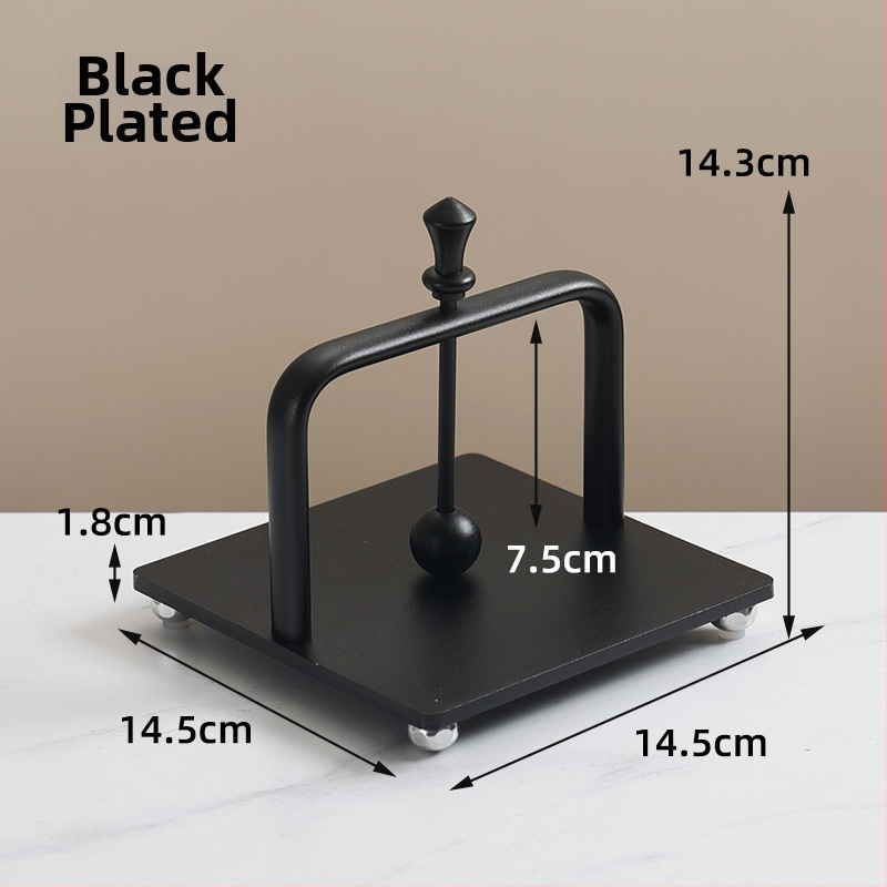 Servetėlių laikiklis, aliuminis, kvadratinės formos, šiuolaikinio minimalistinio stiliaus, stalviršio aksesuaras restoranams ir viešbučiams