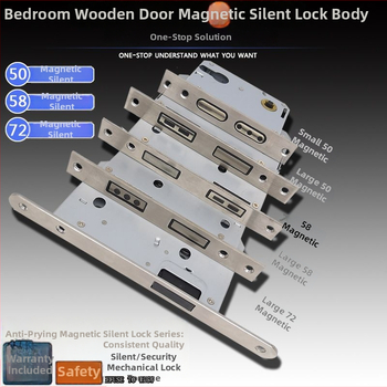 Medinių durų spynos korpusas, nerūdijančio plieno, magnetinis tylus mechanizmas, modelis CXST-001, svoris 200–400 g