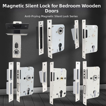 Medinių durų spynos korpusas, nerūdijančio plieno, magnetinis tylus mechanizmas, modelis CXST-001, svoris 200–400 g