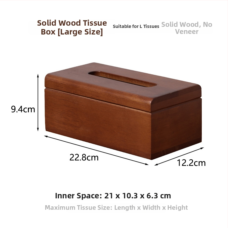 Medinė servetėlių dėžutė, modelis ZJH03, logotipo spausdinimas galimas, pritaikymas, daugiafunkcinė, Naujasis Kinijos stilius