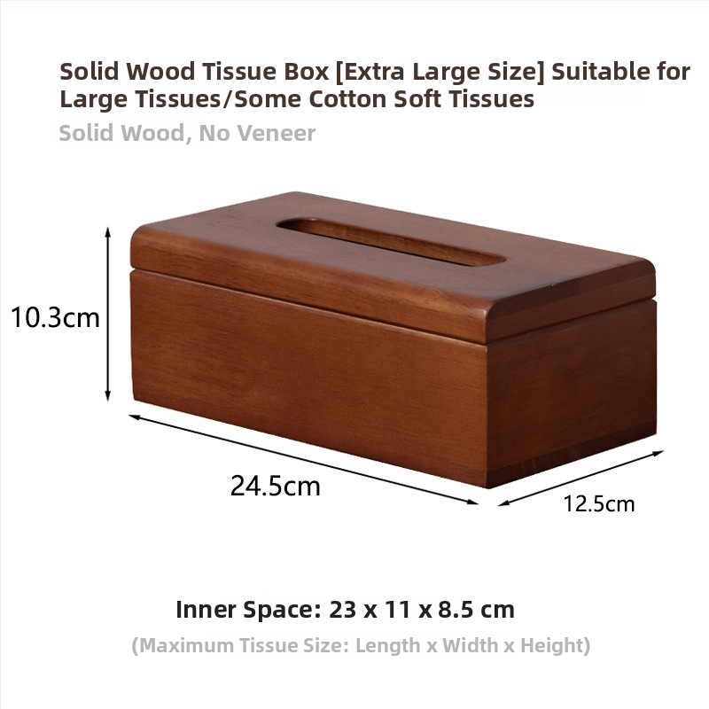 Medinė servetėlių dėžutė, modelis ZJH03, logotipo spausdinimas galimas, pritaikymas, daugiafunkcinė, Naujasis Kinijos stilius
