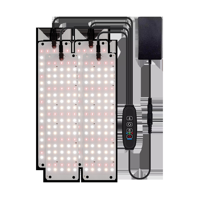 Πάνελ LED πλήρους φάσματος για ανάπτυξη φυτών, κατάλληλο για 1–4 φυτά, εσωτερική καλλιέργεια (είσοδος 12V; LED chip: Sanan optoelectronics; αριθμός LED: 150/300/450/600; IP42 προστασία; διάρκεια ζωής 50 000 h)