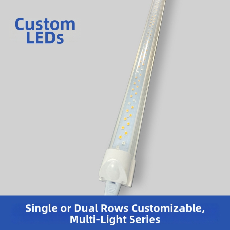 T8 viso spektro augalų augimo LED lemputė, modelis Zyc-1200-20W, LM281B/3030 LED, 120 LED, 4023 lm, IP65