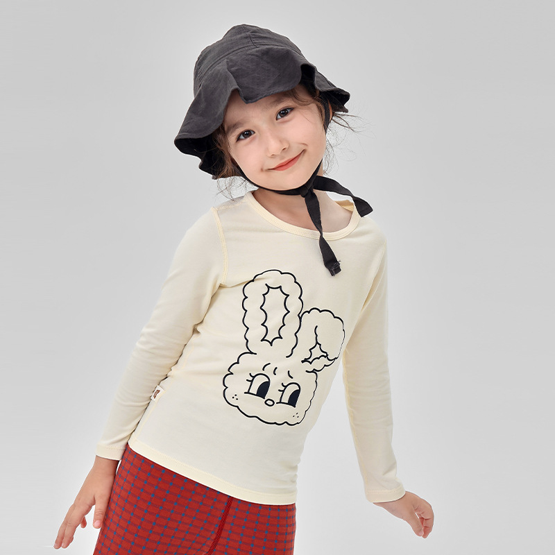 Vaikų pižamų komplektas iš Lycra, šukuotas medvilnės audinys, 95% medvilnė, dryžių ir animacinių piešinių raštas, 3–8 metų amžiaus