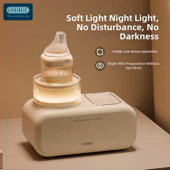 OIDIRE Elektromos tejkeverő és melegítő 3 az 1-ben babáknak (0–2 évesek), 4–6 perc melegítés, szigetelés, keverés és melegítés, hálózati áramellátás