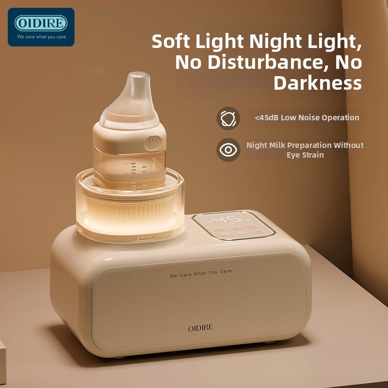 OIDIRE Elektromos tejkeverő és melegítő 3 az 1-ben babáknak (0–2 évesek), 4–6 perc melegítés, szigetelés, keverés és melegítés, hálózati áramellátás