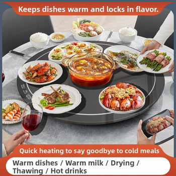 Išmanioji maisto šildymo plokštė su pastovia temperatūra, pritaikoma, 500W, 220V, svoris 600 g