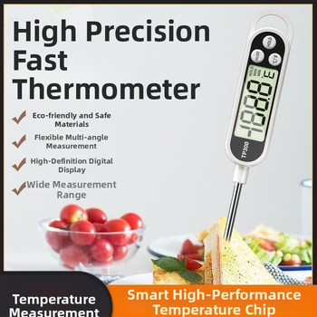 Kodu kasutamiseks mõeldud kõrge täpsusega sondtermomeeter köögis – küpsetamiseks ja fritüürimiseks, mõõdab vee, piima ja õli temperatuuri