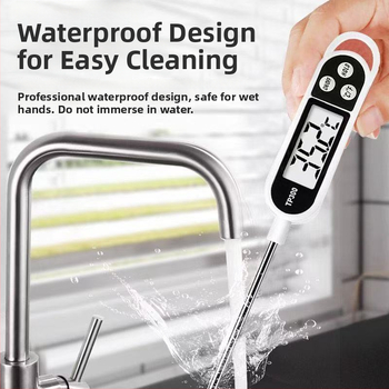 Kodu kasutamiseks mõeldud kõrge täpsusega sondtermomeeter köögis – küpsetamiseks ja fritüürimiseks, mõõdab vee, piima ja õli temperatuuri