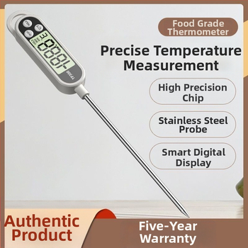 Kodu kasutamiseks mõeldud kõrge täpsusega sondtermomeeter köögis – küpsetamiseks ja fritüürimiseks, mõõdab vee, piima ja õli temperatuuri