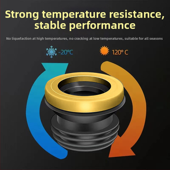 Tualeto flanšo sandarinimo žiedas – storas gumos žiedas, kvapo atsparus, integruotas silikono flanšas, stipri lipni juosta, rankų darbas