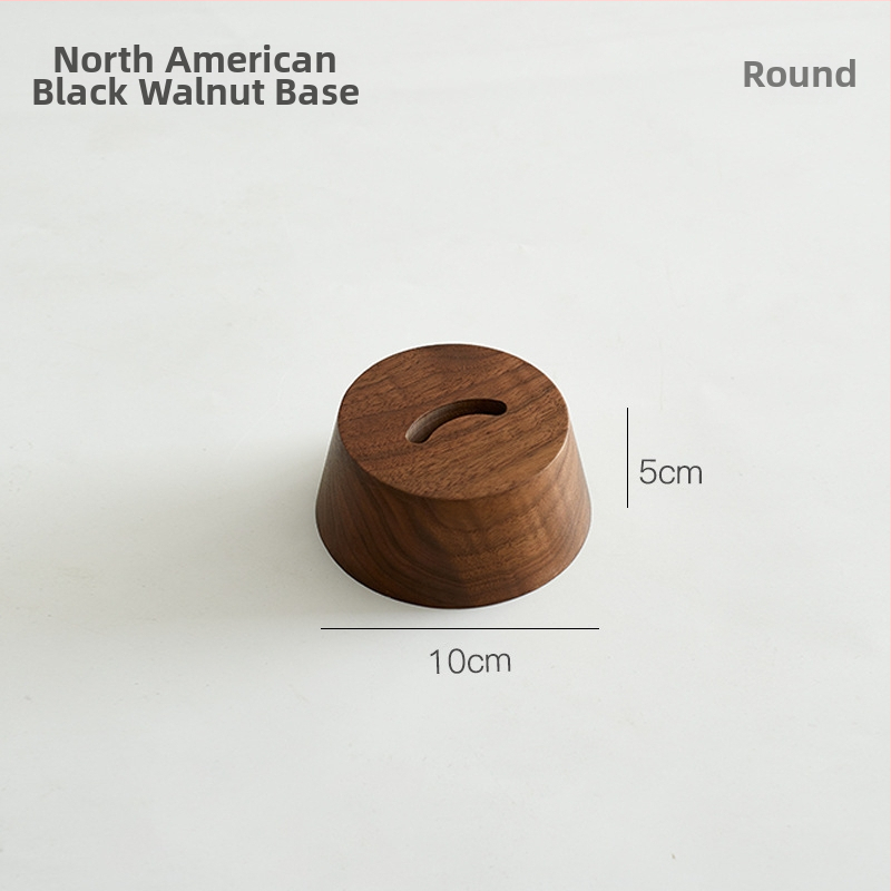 Medinis batų šaukštas iš riešutmedžio su baze ir ilgu rankena – namų naudojimui visoms sezonoms