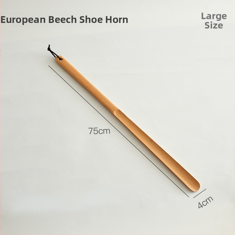 Medinis batų šaukštas iš riešutmedžio su baze ir ilgu rankena – namų naudojimui visoms sezonoms